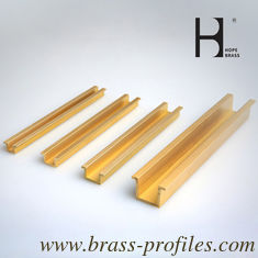 Chine Profiles d'extrusion de canaux en laiton en forme de U fournisseur