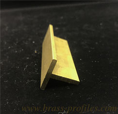 Chine Profiles d'extrusion en laiton T section sortie Profiles T de cuivre extrudé fournisseur