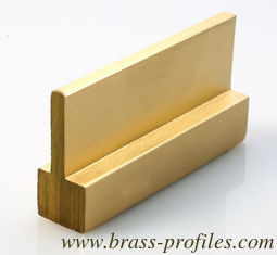 Chine Extrusions en laiton hautement poli en forme de T fournisseur