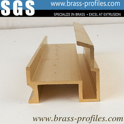 Profiles en laiton de cuivre décoratif extrudés C3800 fournisseur