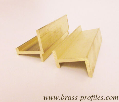 Extrusion de cuivre H - Profiles / sections H en laiton pressé à chaud fournisseur