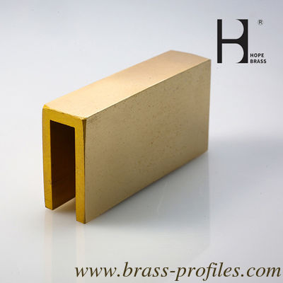 Matériaux de construction anti-corrosion en forme de U extrudant le profilé en cuivre fournisseur