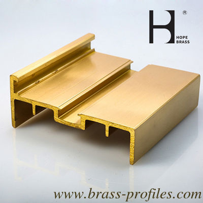 C38500 Hpb58 en laiton Fabrication de fenêtres / section d'extrusion de cuivre de bâtiment fournisseur