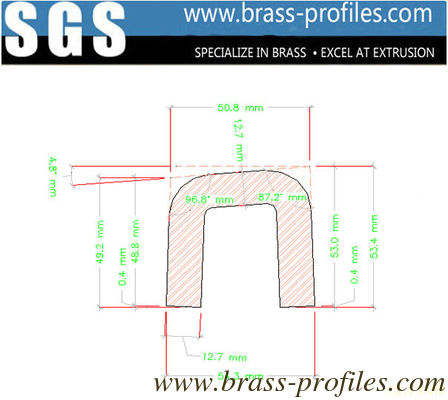 Dimensions extérieures 54 mm x 51 mm Canaux en laiton massif Canaux en cuivre U fournisseur