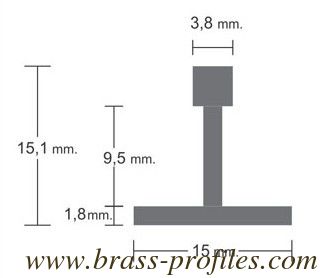 Profiles décoratifs en laiton pour les coins carrés Profiles en cuivre massif fournisseur