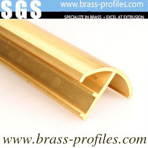 Profil d'extrusion en cuivre Profil en laiton ancien Profil en laiton décoratif fournisseur