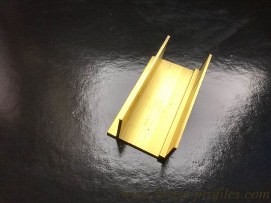 Profiles décoratifs pour meubles en laiton massif Profiles pour sections en laiton H fournisseur