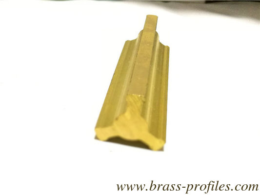 Profiles en laiton extrudé Profiles en alliages de laiton au plomb fournisseur