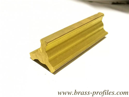 Profiles en laiton extrudé Profiles en alliages de laiton au plomb fournisseur
