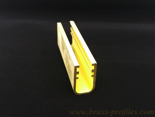 33 mm x 25 mm x 2 mm Strong Brass U Channel Pour la décoration de la maison du restaurant fournisseur