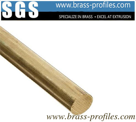 C38500 Barre de cuivre allié à forme ronde / profilés en laiton extrudé fournisseur