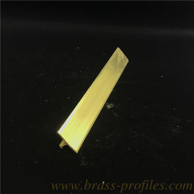 Profiles d'extrusion en laiton T section sortie Profiles T de cuivre extrudé fournisseur