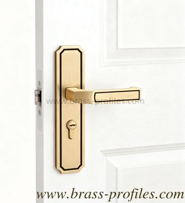 Fermeture en cuivre Fermeture en mortier avec cylindre en laiton massif et plaque faciale forgée Idéal pour les portes en bois et en métal de classe A fournisseur