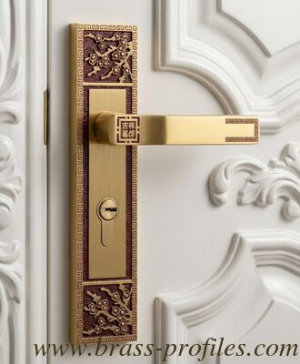 220x50mm Durable Copper Lock with Solid Brass Forged Lever and Faceplate Idéal pour les entrées et les applications sur le bois fournisseur