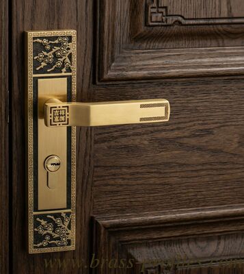 220x50mm Durable Copper Lock with Solid Brass Forged Lever and Faceplate Idéal pour les entrées et les applications sur le bois fournisseur