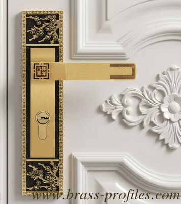 220x50mm Durable Copper Lock with Solid Brass Forged Lever and Faceplate Idéal pour les entrées et les applications sur le bois fournisseur