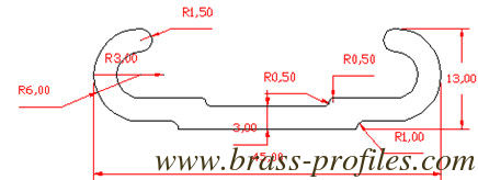 Profiles d'ajustement en laiton massif / Profiles extrudés en laiton ancien fournisseur