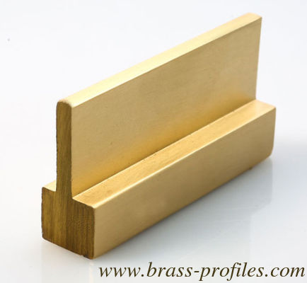 Extrusions en laiton hautement poli en forme de T fournisseur